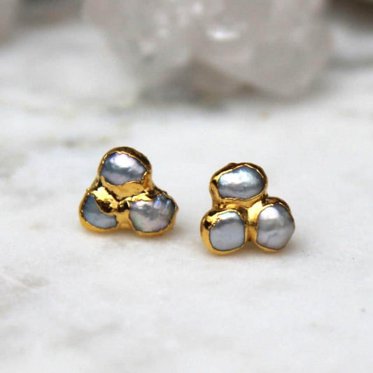 Porcelina pearl earrings