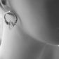 Isla Herkimer Diamond and raw diamond post earrings