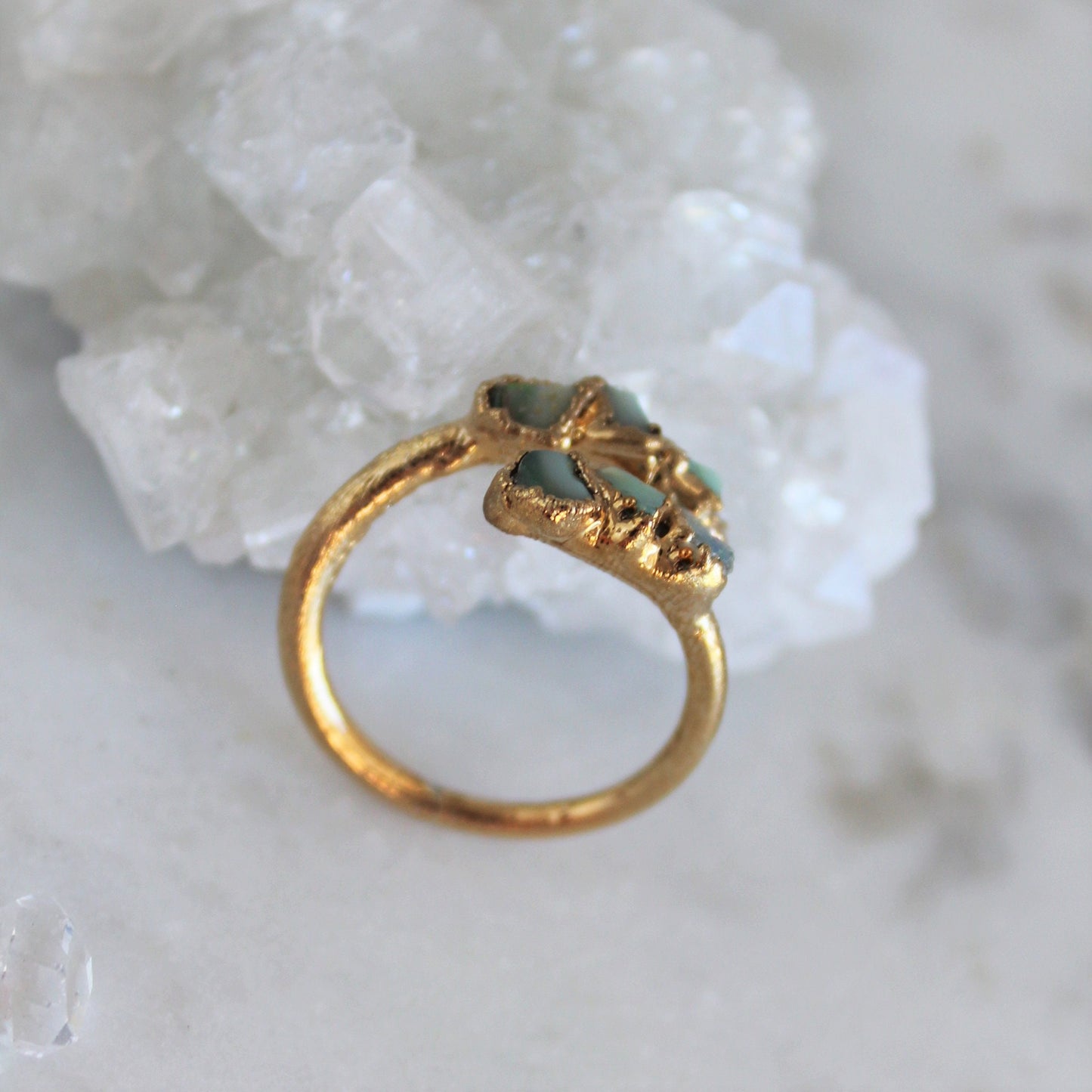 Lena raw opal ring