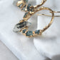 Ula Herkimer diamond and Oregon Sunstone earrings