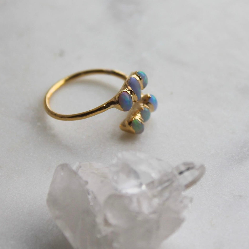 Lena raw opal ring