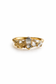Mira Herkimer Diamond and pearl ring