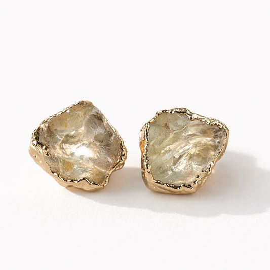 Calypso Oregon Sunstone stud earrings