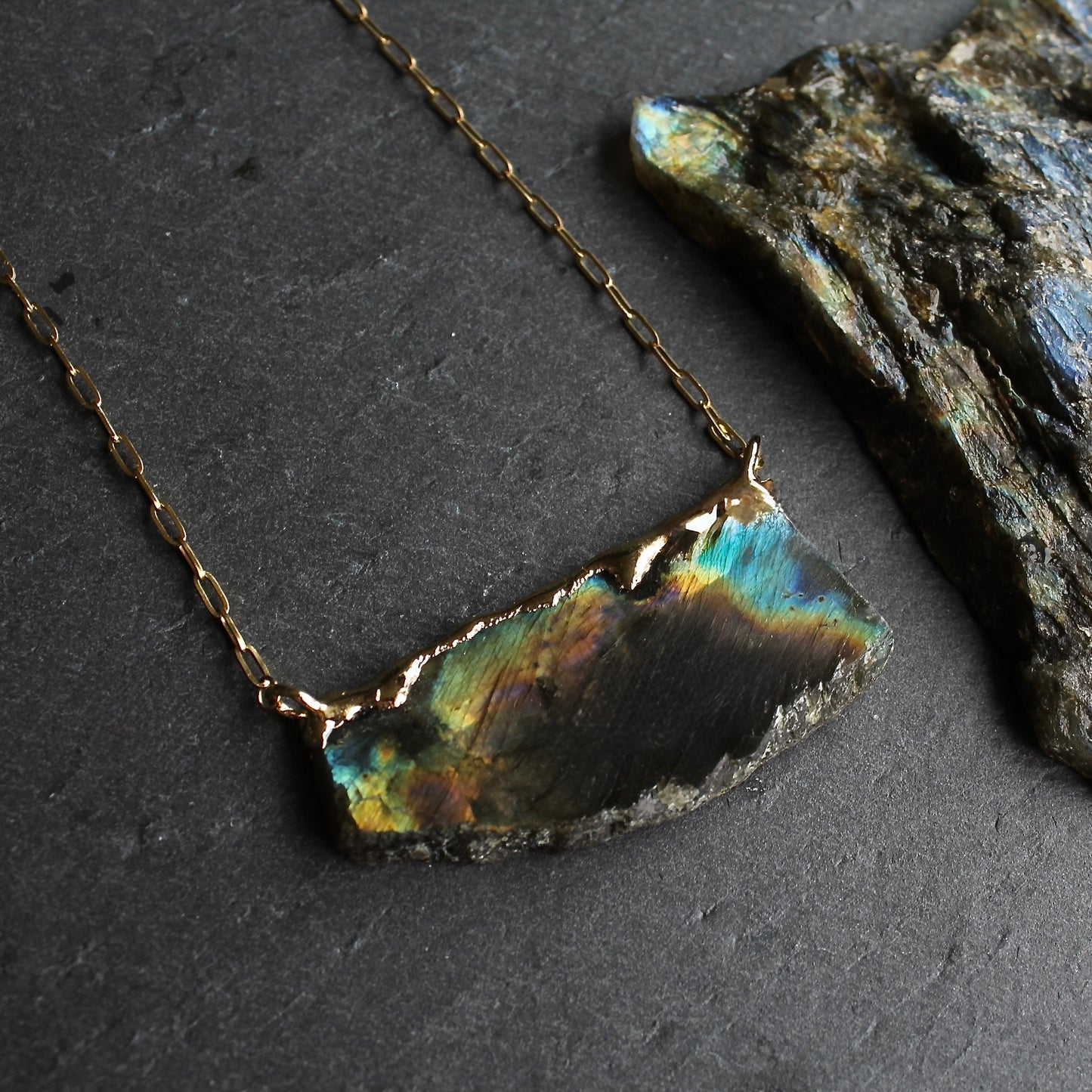 Labradorite necklace