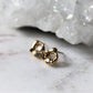 Halo Herkimer Diamond earrings